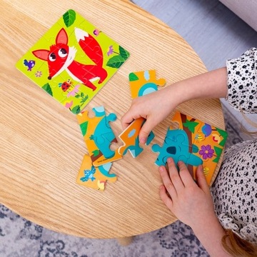 ПЕННЫЙ ПАЗЛ 2В1 КОАЛА ЛИСА ДЛЯ САМЫХ МАЛЕНЬКИХ РОТЕРОВ KAFER PUZZLE