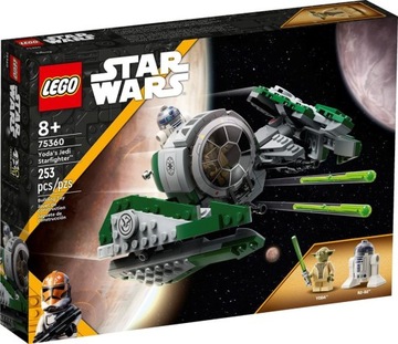 LEGO STAR WARS 75360 Джедай Звездный истребитель Йода Фигурка дроида R2-D2 НОВАЯ