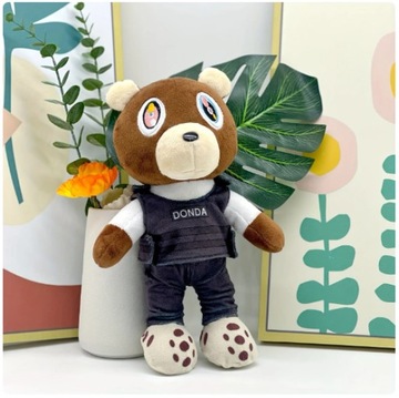 MASKOTKA NIEDŹWIEDŹ KANYE DROPOUT BEAR PLUSZ 30CM