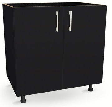Szafka kuchenna pod zlew 85 cm CZARNA 82/85/52,1