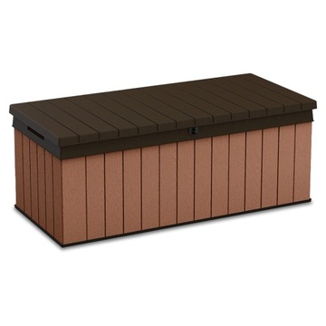 SKRZYNIA OGRODOWA balkonowa DARWIN KUFER BOX odporna UV 380L Keter