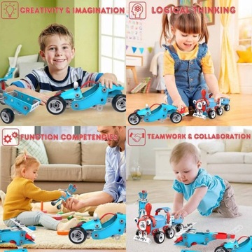 БЛОКИ Конструктор для сборки забавных транспортных средств