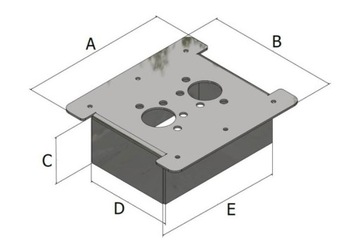 Монтажная пластина Webasto Autoterm Eberspaecher D2 - нержавеющая сталь 2кВт