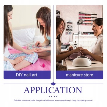 Наклейки для ногтей, гелевые обертывания, полоски, 5 листов