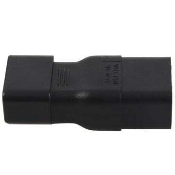 Адаптер питания PDU UPS IEC C14–C19 НОВЫЙ, черный