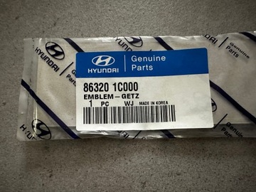 ZNAKY ZNAK NÁPIS 863201C000 HYUNDAI GETZ
