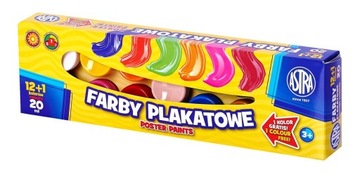 Farby plakatowe 13 kolorów - 20 ml