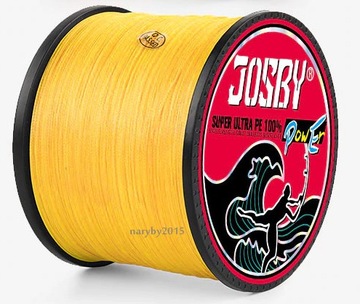 Plecionka Josby X8 1000m 0,16 mm 8 splotów pomarańczowa fluo