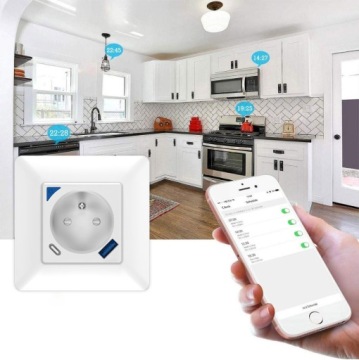 PSMART Умная розетка измерительная 16A USB белая RM серия WiFi TUYA Smart