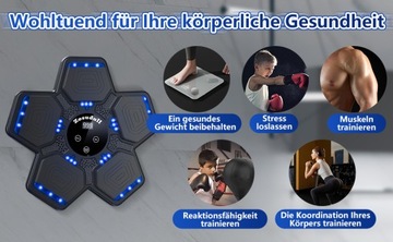 Тренировка на музыкальных боксерских машинах на боксерской стене