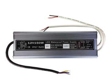 Zasilacz WODOODPORNY do taśm LED 12V 150W IP67