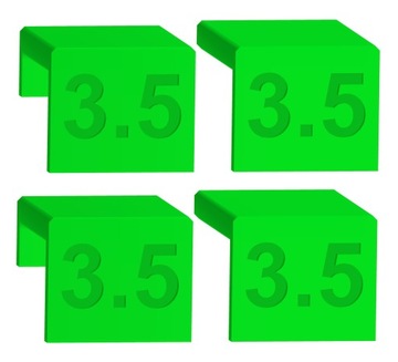 Dystanse do regulacji frontów 3,5 mm 4 sztuki
