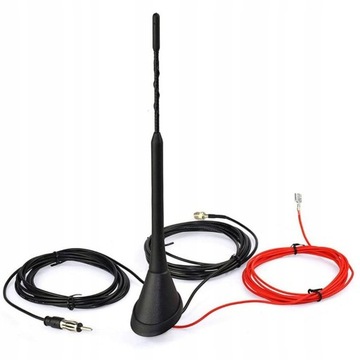do zestawu DAB AM/FM antena samochodowa wzmacnia