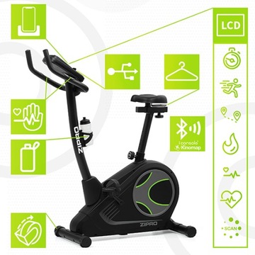 СТАЦИОНАРНЫЙ ВЕЛОСИПЕД FLAME BIKE С KINOMAP ICONSOLE - ZIPRO