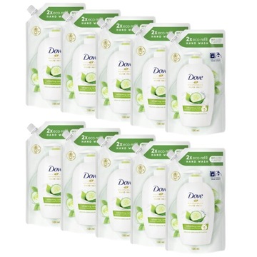 Dove Mydło w płynie Ogórek Herbata zapas 10x500ml