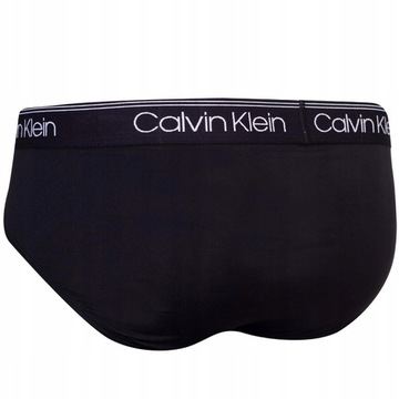 CALVIN KLEIN MAJTKI MĘSKIE SLIPY HIP BRIEF 3PK CZARNE r.L