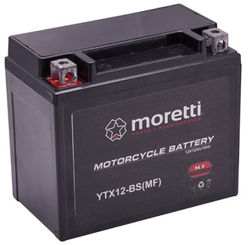 Аккумулятор Moretti AGM MTX12-BS 12 Ач, 12 Ач