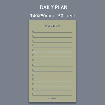 50 Sheets Memo Pad Week Plan Month Plan Student