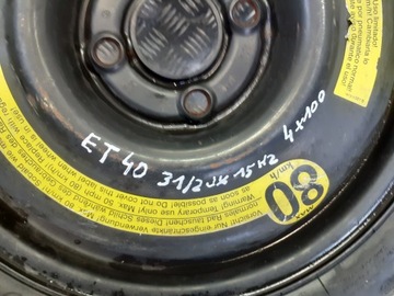 KOLO DOJEZDOVÉ 15'' OPEL CORSA D 1.2