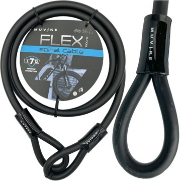 ТРОС ВЕЛОСИПЕДНОГО ЗАМКА ТРОС ВЕЛОСИПЕДНОГО ЗАМКА MUVIKE FLEX 1800/12