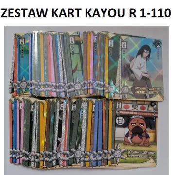Karty Naruto TCG Kayou - Zestaw Kart R 1-110