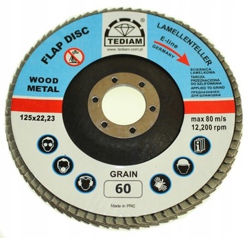 TARCZA LISTKOWA LAMELKA 125X22,2 TEDIAM