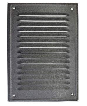KRATKA WENTYLACYJNA 14X21 cm KOMINOWA ANTRACYT STRUKTURA METALOWA RAL 7016