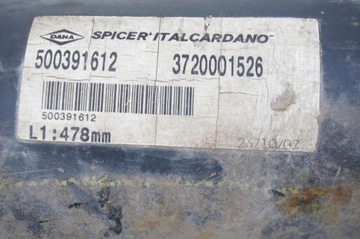 HŘÍDEL HNACÍ 3720001526 IVECO DAILY 50C18 3 III 3.0 HPI