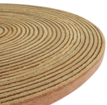 Pasek skórzany 3mm/10mm naturalny 10mb.