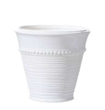 DONICZKA CERAMICZNA BIAŁA 11x11 OSŁONKA OZDOBNA