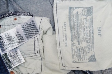 LEVIS 501 JEANS spodnie męskie granatowe klasyczne PREMIUM 34/34 pas 88