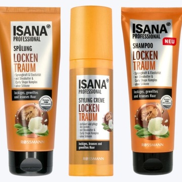 Isana Locken zestaw do włosów kręconych + gratis