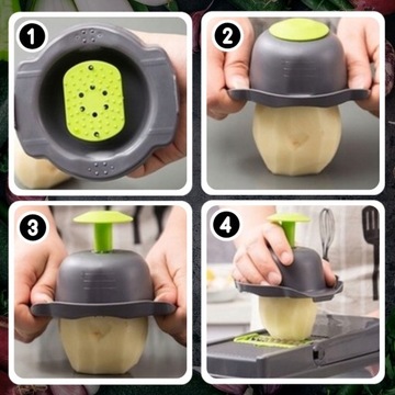 ТЕРКА-РЕЗКА ДЛЯ ОВОЩЕЙ ФРУКТОВ 13 В 1