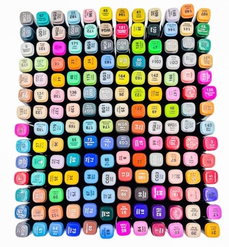 MARKERY ALKOHOLOWE FLAMASTRY ZESTAW 168 TORBA PRO