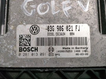 GOLF V 1.9 TDI BLS ŘÍZENÍ JEDNOTKA MOTORU