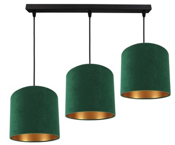 LAMPA WISZĄCA SUFITOWA ŻYRANDOL ABAŻUR WELUR LED