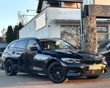 BMW Seria 3 G20-G21 Touring 2.0 320d 190KM 2021 BMW 3er G21 190 KM Automat SportLine Shadow Line / Virtual / BEZWYPADKOWY, zdjęcie 19