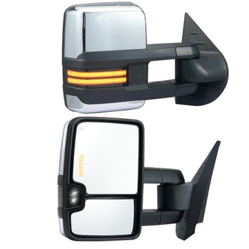 Podgrzewane Lusterko Przyczepy Chevrolet Silverado 2007-2014 Chrom