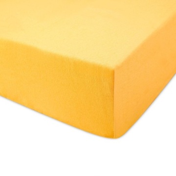 Prześcieradło JERSEY dżersej 220x200 wz. żółty
