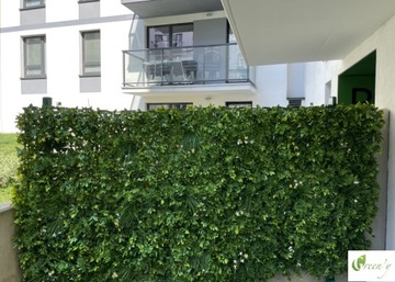 Вертикальный садовый набор искусственных растений, искусственная живая изгородь микс2, зеленый коврик