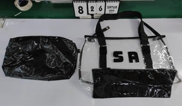 БОЛЬШАЯ СУМКА-ШОППЕР ПРОЗРАЧНАЯ СУМКА НА ПЛЕЧЕ СУМКА + КОСМЕТИЧЕСКАЯ СУМКА