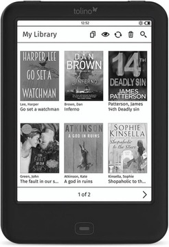 УСТРОЙСТВО ДЛЯ ЧТЕНИЯ ЭЛЕКТРОННЫХ КНИГ TOLINO SHINE 2 HD 6 ДЮЙМОВ ПОВРЕЖДЕНО