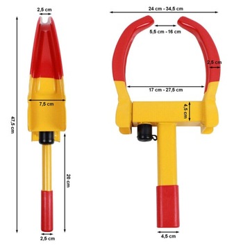 ПРОТИВОУГОННЫЙ ЗАЖИМ КОЛЕСА РЕГУЛИРУЕМАЯ ЗАЩИТА ПРИЦЕПА АВТОМОБИЛЯ