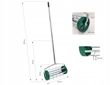 РУЧНОЙ АЭРАТОР ДЛЯ САДОВЫХ ИСКРЫ МЕТАЛЛ КОНСТРУКЦИЯ КОНТРАСТ