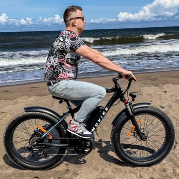 ЭЛЕКТРИЧЕСКИЙ ГОРНЫЙ ФАТБАЙК FAT TIRES 26 ALU 48V MUVIKE FABIKE PRO