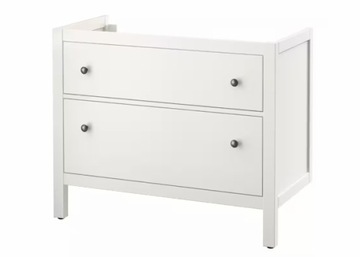 IKEA HEMNES Szafka pod umywalkę z 2 szufladami, biały, 100x47x83 cm