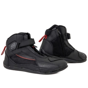 Buty motocyklowe na motor z suwakiem krótkie , miejskie OZONE CITY 43