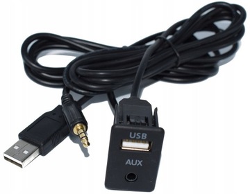 Przedłużacz USB AUX 1,5m w deskę rozdzielczą