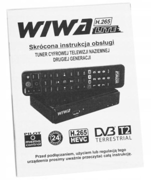Декодер Wiwa Terrestrial TV DVB-T2 H.265 LITE