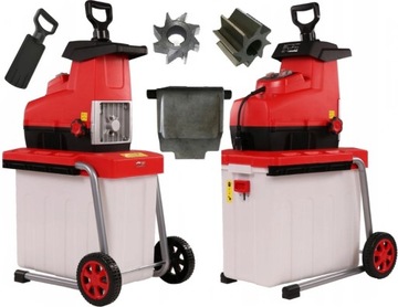 ЭЛЕКТРИЧЕСКИЙ ИЗМЕЛЬЧИТЕЛЬ FAWORYT CHIPPER ДЛЯ ИЗМЕЛЬЧЕНИЯ ВЕТОК КОРЗИНА 2800 Вт до 44 мм